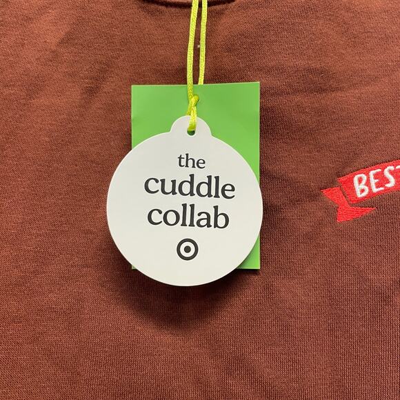 The Cuddle Collab Women's "best In Show" Crewneck Sweatshirt Brown Size Medium - Picture 4 of 6